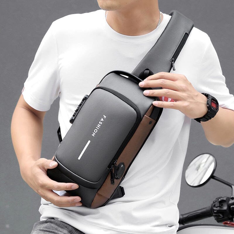 Mochila Anti-Furto com Senha USB Slim SafeBag
